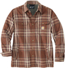 Carhartt Flannel-Sherpa,  shirt/jacket,  color: Brown/Grey (227),  size: S