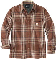 Carhartt Flannel-Sherpa,  shirt/jacket,  color: Brown/Grey (227),  size: S