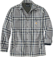 Carhartt Flannel-Sherpa,  shirt/jacket,  color: Grey/Dark Grey (Aph),  size: M