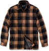 Carhartt Flannel Sherpa,  textile jacket,  color: Black/Light Brown,  size: L