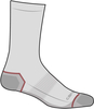 Carhartt Force Crew,  socks 3-pack women,  color: Light Grey,  size: M