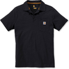 Carhartt Force Delmont Pocket Polo,  t-shirt,  color: Black,  size: XL