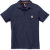 Carhartt Force Delmont Pocket Polo,  t-shirt,  color: Dark Blue,  size: XL