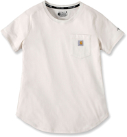Carhartt Force Pocket,  t-shirt women,  color: Weiß,  size: XS