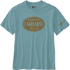 Carhartt Hamilton Graphic Relaxed-Fit,  t-shirt,  color: Turquoise/Brown,  size: S