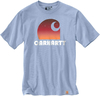 Carhartt Heavy Graphic,  t-shirt,  color: Light Blue/Red (Hc5),  size: XXL
