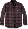 Carhartt Heavyweight Flannel Plaid,  shirt,  color: Brown/Grey,  size: L
