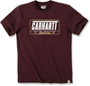 Carhartt Heavyweight Graphic,  t-shirt,  color: Dark Red/White,  size: S