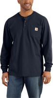 Carhartt Henley Pocket,  long sleeve,  color: Dark Blue,  size: XL