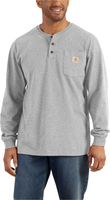 Carhartt Henley Pocket,  long sleeve,  color: Light Grey,  size: L