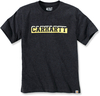 Carhartt Logo Graphic,  t-shirt,  color: Dark Grey/Yellow,  size: S