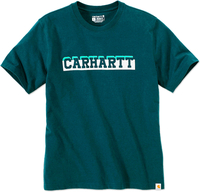 Carhartt Logo Graphic,  t-shirt,  color: Petrol/White,  size: XXL