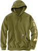 Carhartt Logo,  hoodie,  color: Dark Green (Ga0),  size: S