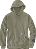 Carhartt Logo,  hoodie,  color: Green (Dov),  size: XS