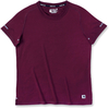Carhartt LWD,  t-shirt women,  color: Dark Red,  size: S