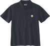 Carhartt Midweight Loose-Fit,  polo shirt,  color: Dark Blue,  size: L