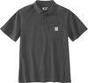 Carhartt Midweight Loose-Fit,  polo shirt,  color: Grey,  size: L