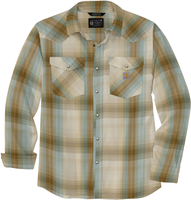 Carhartt Montana Rugged Flex Relaxed-Fit,  shirt,  color: Beige/Brown,  size: XL