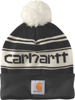 Carhartt Pom-Pom Logo,  beanie,  color: Black/White,  size: One Size