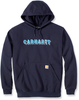 Carhartt Rain Defender Logo Graphic,  hoodie,  color: Dark Blue/Light Blue,  size: L