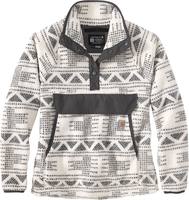 Carhartt Relaxed Fit Aztec,  fleece pullover women,  color: White/Dark Grey,  size: L