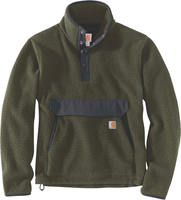 Carhartt Relaxed Fit,  fleece pullover,  color: Dark Green,  size: XXL