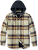 Carhartt Rugged Flex Flannel Fleece,  textile jacket,  color: Dark Brown/Light Yellow/Black,  size: L