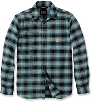 Carhartt Rugged Flex Flannel,  shirt,  color: Black/Light Petrol,  size: M