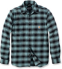 Carhartt Rugged Flex Flannel,  shirt,  color: Black/Light Petrol,  size: XL
