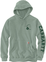 Carhartt Shamrock,  hoodie,  color: Light Green/Green,  size: M