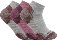 Carhartt Sneaker,  socks 3-pack,  color: Grey/Pink,  size: M