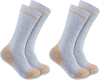 Carhartt Steel-Toe,  socks 2-pack,  color: Grey,  size: XL