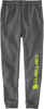 Carhartt Tapered Graphic,  jogging pants,  color: Dark Grey/Neon-Yellow,  size: M