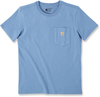 Carhartt Workwear Pocket,  t-shirt women,  color: Light Blue (Skystone),  size: S