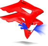 Cycra MX Powerflow,  radiator shrouds