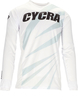 Cycra Tiger,  jersey,  color: White/Light Grey,  size: XXL