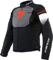 Dainese Air Fast,  textile jacket,  color: Black/Grey/White,  size: 56