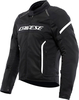 Dainese Air Frame 3,  textile jacket,  color: Black/White,  size: 46