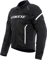 Dainese Air Frame 3,  textile jacket,  color: Black/White,  size: 60