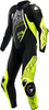 Dainese Audax D-Zip,  leather suit 1pcs. perforated,  color: Black/Neon-Yellow/White,  size: 44