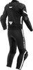 Dainese Avro 4,  leather suit 2pcs.,  color: Matt-Black/Neon-Red/White,  size: 44