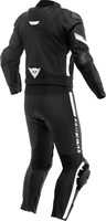 Dainese Avro 4,  leather suit 2pcs.,  color: Matt-Black/Neon-Red/White,  size: 44
