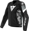 Dainese Avro 5,  leather jacket,  color: Black/White/Dark Grey,  size: 62