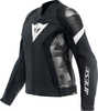 Dainese Avro 5,  leather jacket women,  color: Black/Black/White,  size: 48