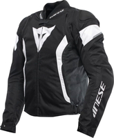 Dainese Avro 5,  textile jacket,  color: Black/White,  size: 62