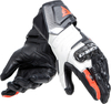 Dainese Carbon 4,  gloves long women,  color: Black/White/Neon-Red,  size: XS