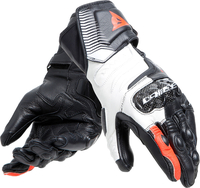 Dainese Carbon 4,  gloves long women,  color: Black/White/Neon-Red,  size: XS