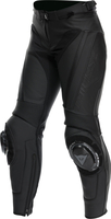 Dainese Delta 4,  leather pants women,  color: Black/Black,  size: 38