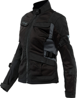 Dainese Desert,  textile jacket women,  color: Black/Dark Grey,  size: 48