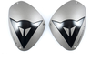 Dainese DETS,  knee plates,  color: Silver/Black,  size: One Size